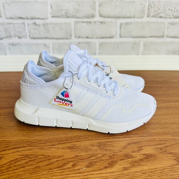 ❤️❤️Adidas Swift Run X J Junior Shoes Sz 4.5 Running Shoes White FY2149 Sneakers - Picture 5 of 9